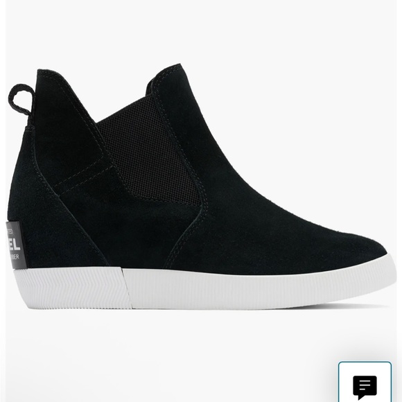 New Sorel Out N About Slip-On Wedge Shoe II Black Boots - Picture 2 of 14